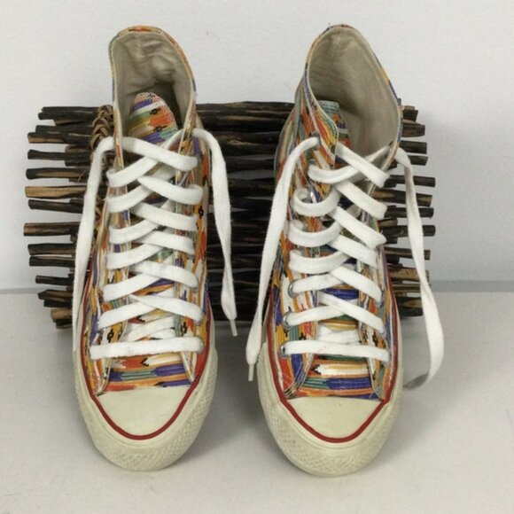 👛 (ANY 2/$25) HOT FOOT High Rise Multi Colored Sneakers - Picture 4 of 11